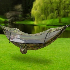 440lbs Portable Camping Hammock Tent Mosquito Net Hanging Bed Outdoor Ultralight - Picture 1 of 20