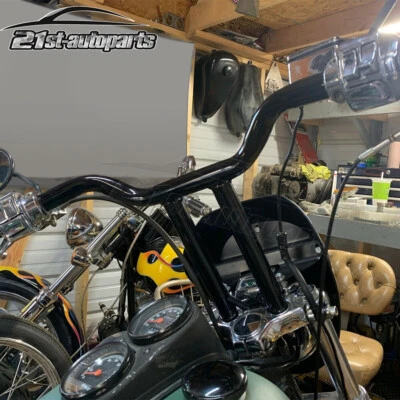 Manillar de barras MX-T de 10" 12" 14" 16" para Harley Softail Sportster Dyna Low Rider Foto 1 de 3