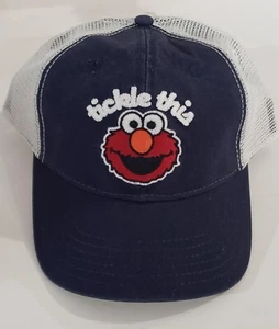 Cosquillas Este Sombrero Elmo Plaza Sésamo Camionero Sombrero Negro Ajustable Nuevo con Etiqueta - Imagen 1 de 9