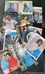 Collection of 13 Vintage Knitting Patterns By WENDY and LEE TARGET - Picture 1 of 5