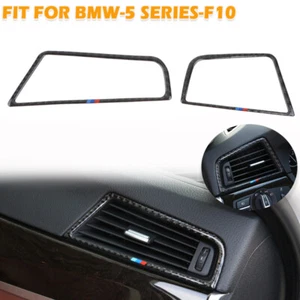 For BMW F10 5 Series 2011-2017 Carbon Fiber Dashboard Air Vent Outlet Frame Trim - Picture 1 of 6