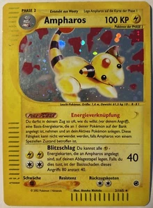 Pokemon Ampharos Deutsch HOLO 2/165 Expedition PLAYED - Bild 1 von 2