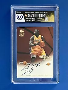 2002-03 Topps Certified Autograph Issue Shaquille O'Neal Auto Card #TA-SO HGA 9 - Foto 1 di 4