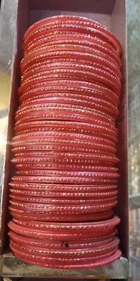 12 Шт. многоцветный стиль индийской свадьбы искрящиеся стеклянные браслеты Бесплатная доставка B22 - Изображение 1 из 2