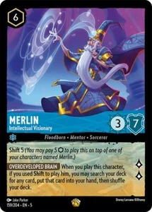 MERLIN Intellectual Visionary Legendary 159 5 EN SHIMMERING SKIES Disney Lorcana - Picture 1 of 4