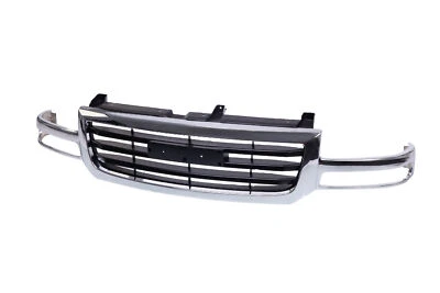 Grille Chrome Frame w/Black Insert For GMC 03-07 Sierra 1500 2003 Sierra 1500 HD - Image 1 of 4
