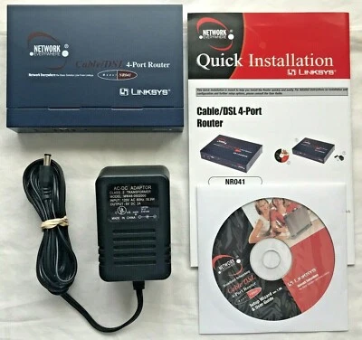 LINKSYS NR041 CABLE DSL 4 PORT ROUTER - Image 1 of 4