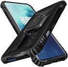 Oneplus 7 Pro Case Heavy Duty Shockproof with Kickstand Hard PC Back Cover Black