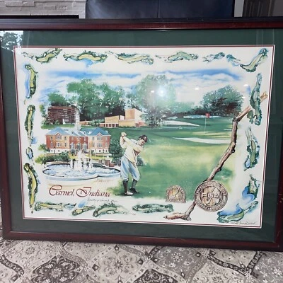 CAMPO DE GOLF PALO TORCIDO IMPRESIÓN 560/1000 PGA Carmel, in. Dorethy Handcock Difícil de Encontrar Foto 1 de 4