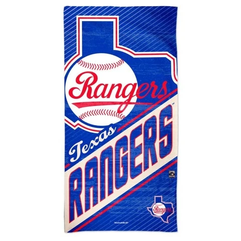 TEXAS RANGERS COOPERSTOWN MLB SPECTRA BEACH TOWEL 30"X60" COTTON PLUSH Cover