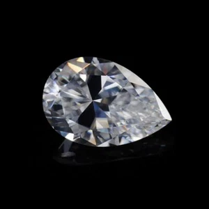 4 Carat Pear Cut PE 12x8mm Loose Moissanite Stone D Color VVS Pass Diamond Test - Picture 1 of 5