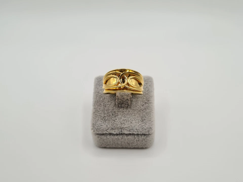 Bague en or jaune 22 carats Poids: 10.7 g - Photo 1/4