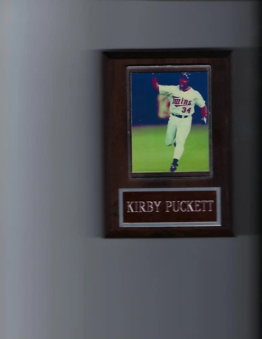 KIRBY PUCKETT PLAQUE BASEBALL MINNESOTA TWINS MLB Cover