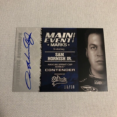 2010 Wheels Main Event Marks Sam Hornish Jr Auto Autograph Signed Card /50 - Image 1 of 4