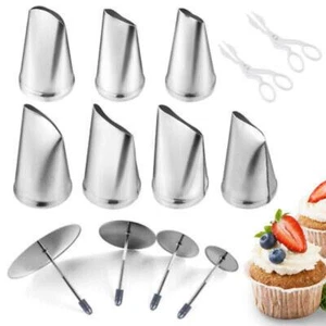 13Pcs Icing Flower Tools Cake Decorating Nozzles Kits Russian Piping Tips Xmas - Picture 1 of 9