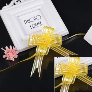 100pcs Pull Bows Gift Knot Ribbons String Bows for Wedding Gift Wrapping Car - Picture 1 of 12