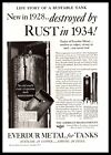 1935 American Brass Co. Waterbury Ct Everdur Metal Basmor Storage Tank Print Ad