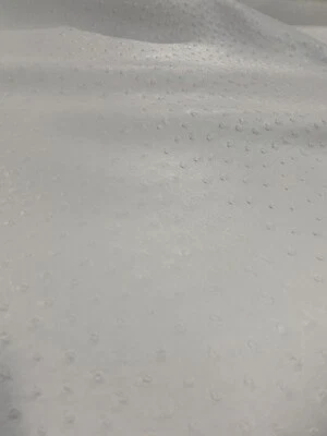 white ostrich faux vinyl Marine grade UV resistance waterproof Fabric - Image 1 of 2