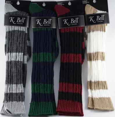 Women O'Neill Knee High & K.Bell Socks Cute Design Pattern Vintage Dot Warm Gift - Image 1 of 2