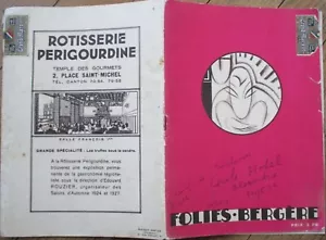 Folies Bergère 1931 Programma Parigi Art Deco Ballerini Stella Nera Feral Benga - Foto 1 di 17