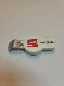 Vintage "Coca-Cola Bottle Opener - Cap Pocket - Reads Adds Life To - B100 - Picture 1 of 8