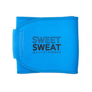 Sweet Sweat Waist Trimmer - Neon Blue Large (46 x 9in) - Wash Bag Included