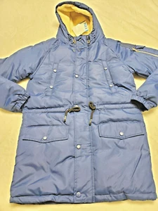 Women's Swisswell Fur Hood Hooded Navy Blue Coat Sports Jacket Medium Fashion - Picture 1 of 8