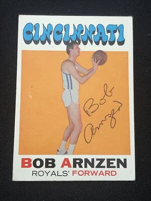 BOB ARNZEN 1971-72 TOPPS SIGNED AUTOGRAPHED CARD #94 CINCINNATI ROYALS - Image 1 of 2