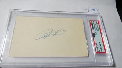 Ralph Kiner signed Index Card PSA Certified - Image 1 of 3