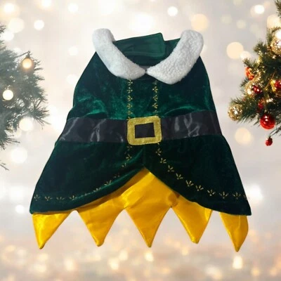 Disfraz de Elfo Verde Mascota Navidad Talla S Vacaciones Perro Gato Disfraz Foto 1 de 4