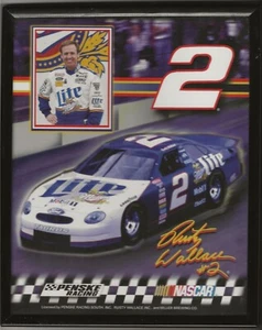 Rusty Wallace #2 NASCAR Penske Racing Miller Brewing 8x10 Framed Picture. - Picture 1 of 3
