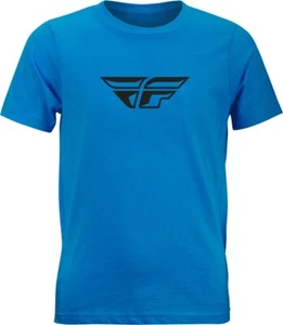 Nueva Camiseta Fly Racing YOUTH Fly Ala F Turquesa Juvenil Pequeña 352-0663YS - Imagen 1 de 5