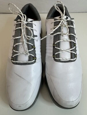 Zapatos de golf Under Armour Match Play para hombre 3019893-101 blancos talla 12 plantillas de corcho Foto 1 de 4