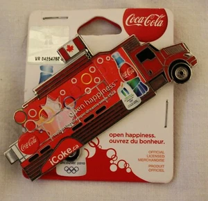 Large Coca cola Truck 1 cc 622  AUTHENTIC Vanc 2010 Winter Olympic PIN New - Bild 1 von 1
