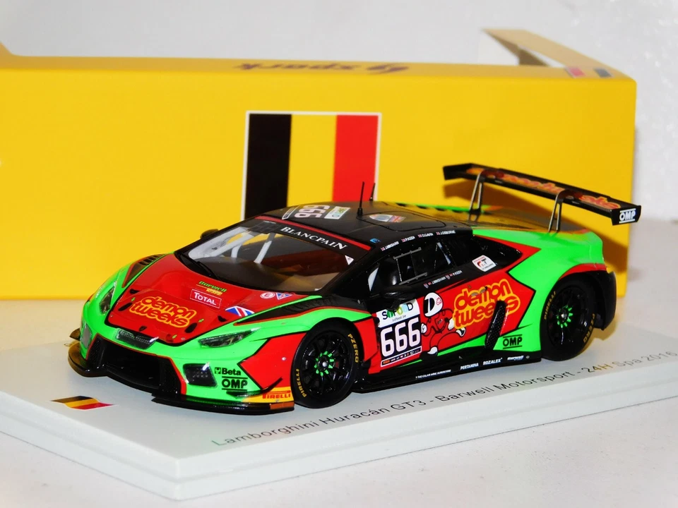 LAMBORGHINI HURACAN GT3 BARWELL MOTORSPORT #666 SPA 2016 SPARK SB294 1:43 - Imagen 1 de 1