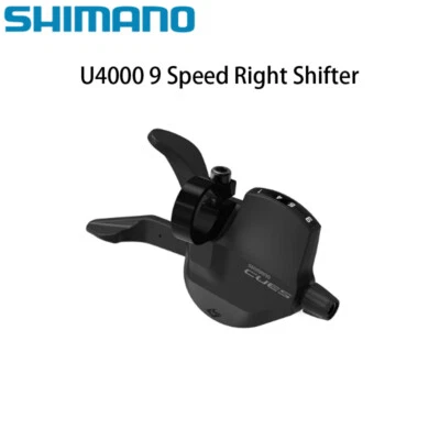 SHIMANO CUES SL-U4000 9 velocidades RAPIDFIRE + banda de abrazadera de palanca de cambios derecha con cable de cambio Foto 1 de 3