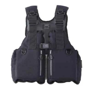 SHIMANO Fishing Wear Floating Vest Rockshore Vest VF-029U Black From Japan - Picture 1 of 9
