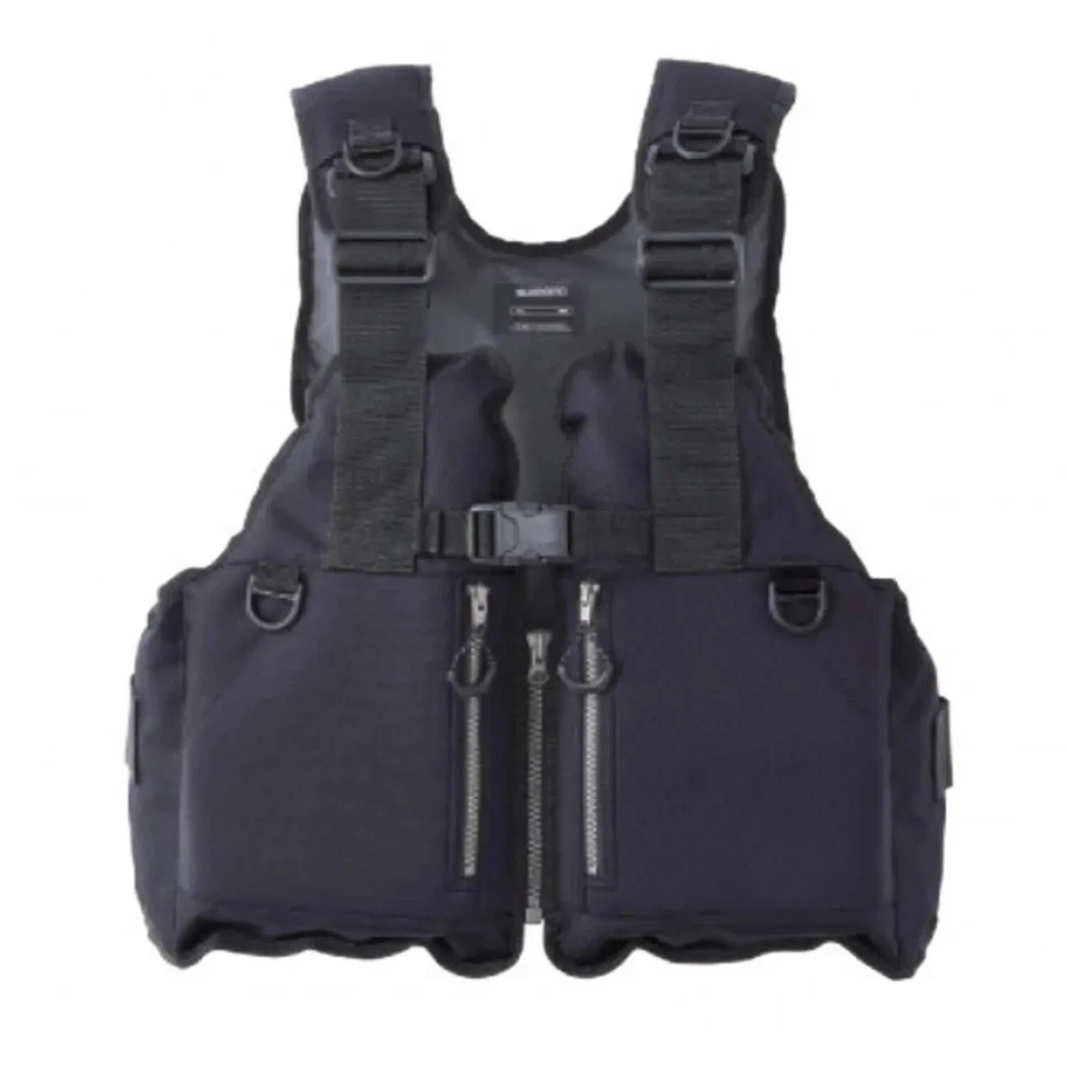 SHIMANO Fishing Wear Fixed Floating Vest Rock Shore Vest VF-029U Black
