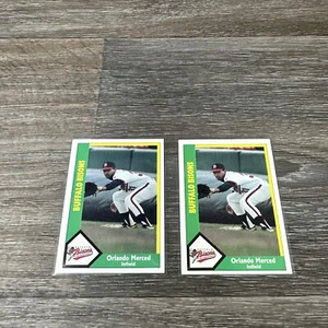 (2) 1990 CMC Buffalo Bisons Orlando Merced Lot - Bild 1 von 6