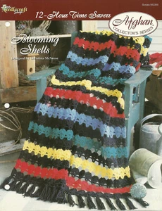 Blooming Shells Afghan The Needlecraft Shop Crochet Pattern Leaflet Time Saver - Picture 1 of 1