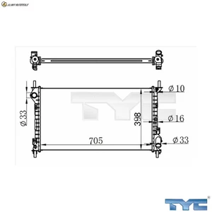 KÜHLER MOTORKÜHLUNG 710-0068-R FÜR FORD EYPD/EYPA/EYPC/EYPB 1.8L RWPC 1.8L 4cyl - Picture 1 of 9