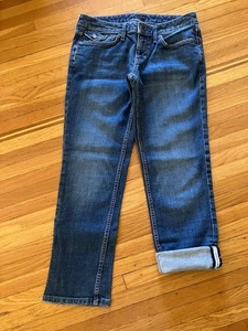 Banana Republic blau Denim Capri Jeans Medium Wash Damengröße 4 - Bild 1 von 4