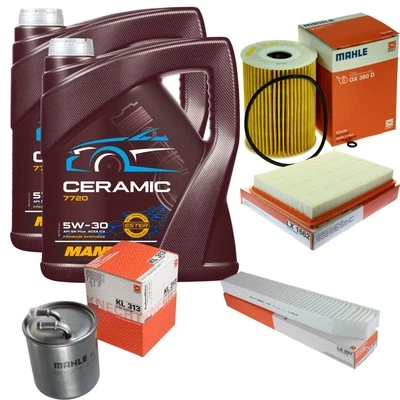 MAHLE Inspección Set 10L MANNOL Ceramic 5W-30 Para Jeep Commander 3.0 CRD - Imagen 1 de 4