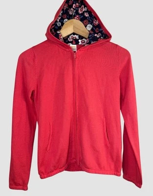 GYMBOREE Niñas 10/12 Cremallera Completa Sudadera con Capucha Prendas Exteriores Rosa Floral Nuevo con Etiquetas Foto 1 de 4