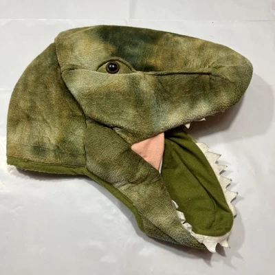 Jurassic World Green Dinosaur MASK Soft CHILD OS Halloween Costume Jagged Teeth - Image 1 of 4