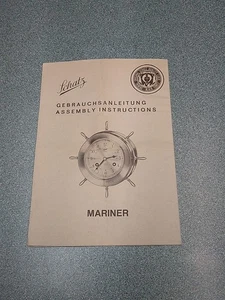 Instrucciones de reloj Schatz Mariner vintage (alemán) - Imagen 1 de 7