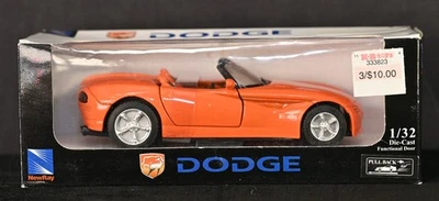 1997 Dodge Concept Car Orange Convertible Roadster 1:32 New-Ray City Cruiser - Image 1 of 4