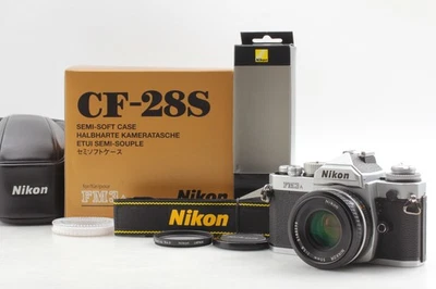[N COMO NUEVA+ con estuche] Cámara fotográfica Nikon FM3A plateada 35 mm + Ais 50 mm f1,8 de JAPÓN Foto 1 de 4