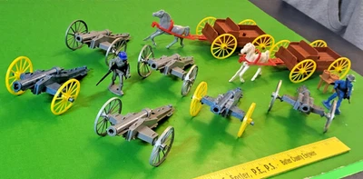 GRAN LOTE DE CAÑONES MPC GUERRA CIVIL CON RESORTES + BUCKBOARDS........ Foto 1 de 4