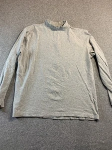 Aspire Top Men's Medium Heather Gray Long Sleeve Mock Neck Lightweight Vintage - Picture 1 of 8
